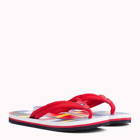 Flip-flop Mit Flag In Blockfarben