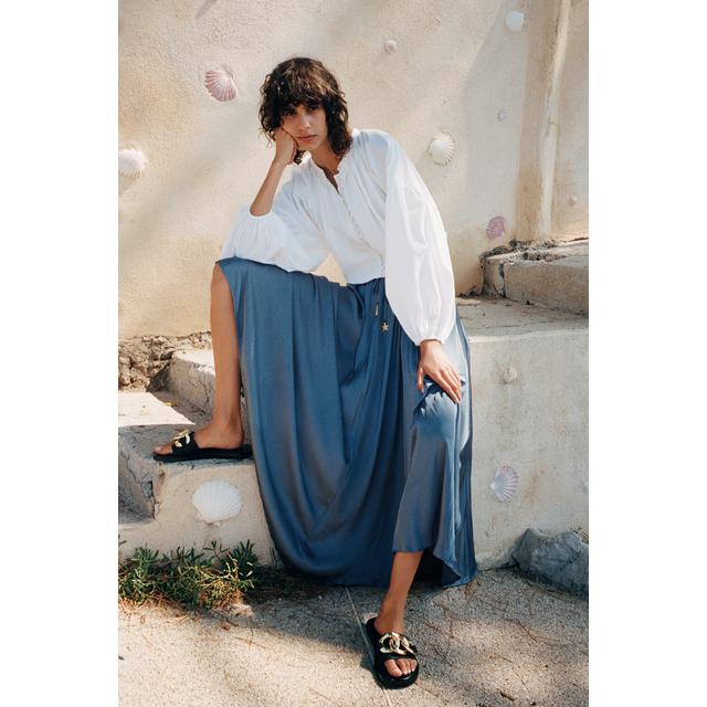 Voluminous Poplin Blouse from Zara on 