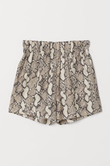 H & M - Patterned Shorts - Beige