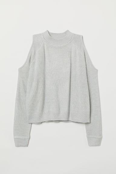 H & M - Jersey Hombros Cut-out - Gris