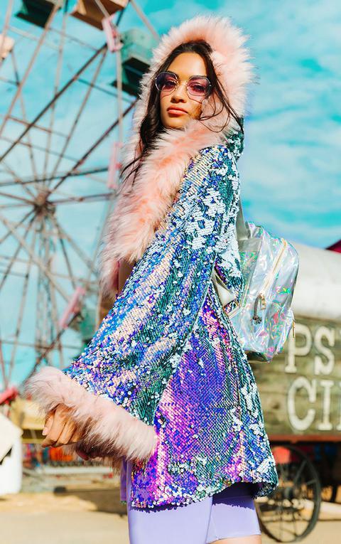 pretty little thing sequin jacket
