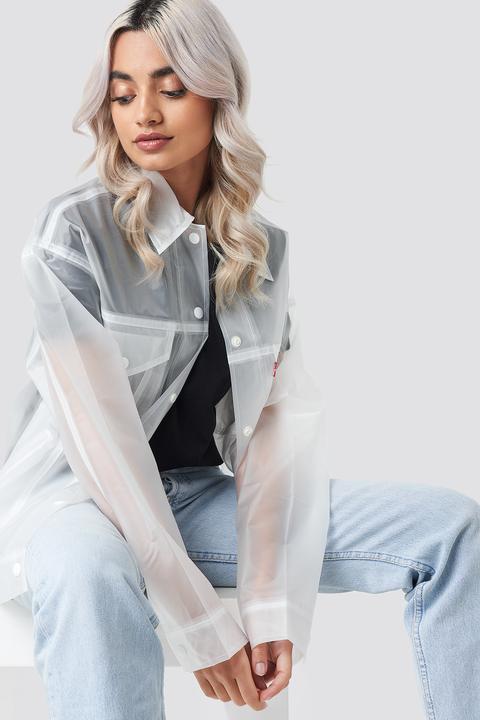 Clear Baggy Trucker Jacket Weiß from Na 