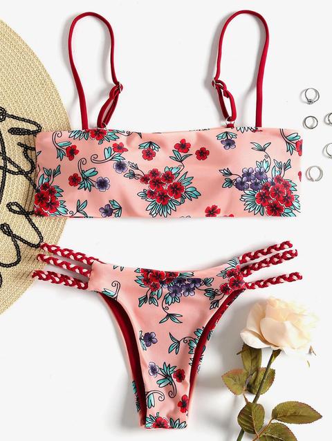 Bikini Intrecciato Floreale