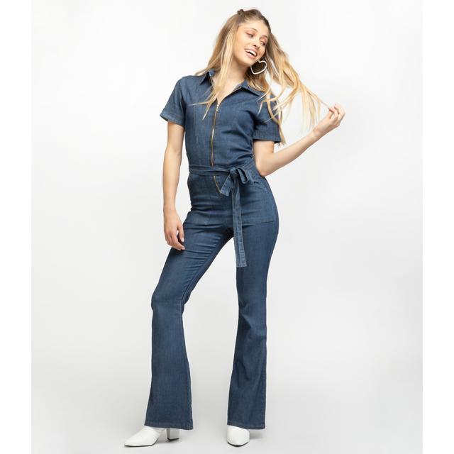 Tuta In Denim Con Fondo Ampio from Zuiki on 21 Buttons