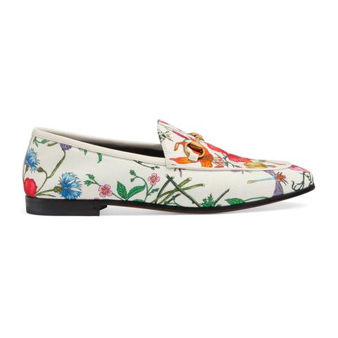 Mocassino Gucci Jordaan Con Stampa Flora
