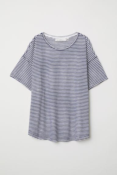 H & M - T-shirt Ampia - Blu