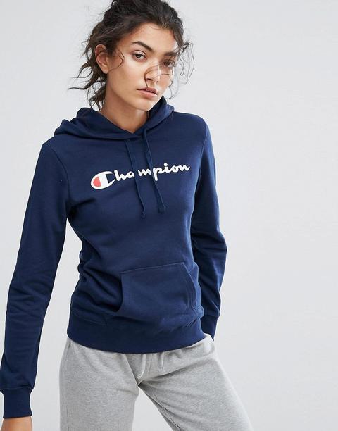 Champion - Felpa Con Cappuccio - Navy