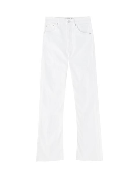 Jeans Campana Blancos Ajustados
