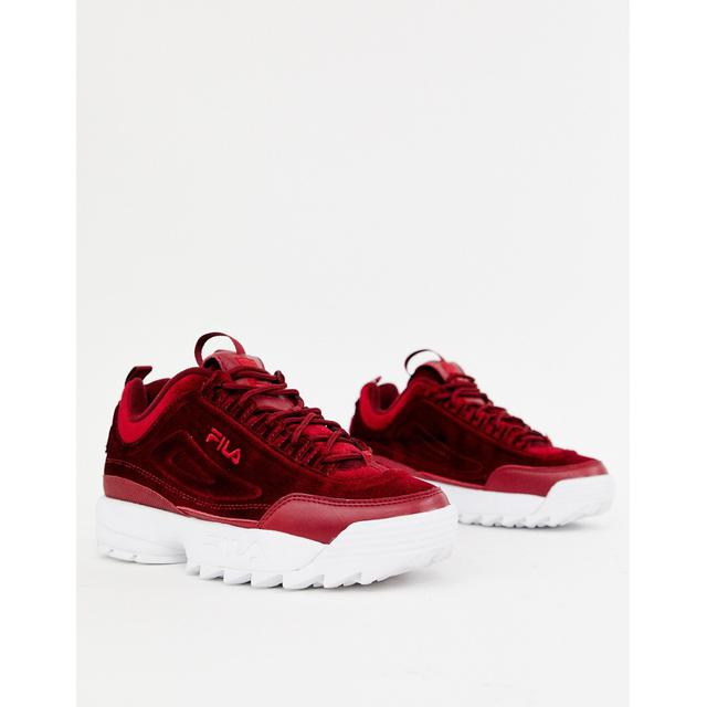 fila shoes maroon