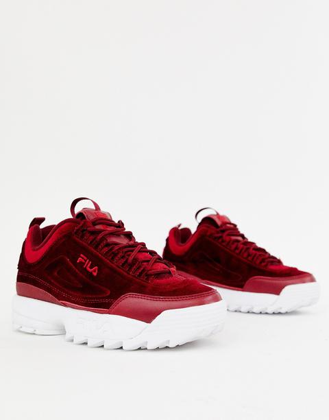 red fila trainers