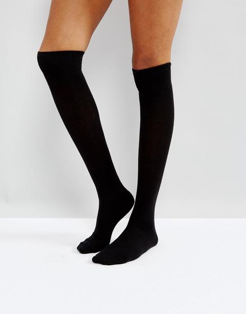 Asos Design Over The Knee Socks-black