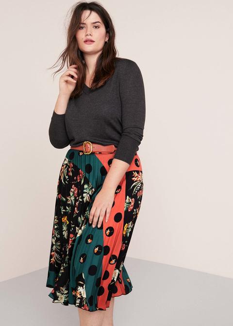 Falda Plisada Estampada