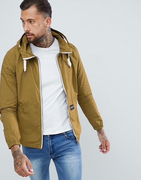 Pull&bear - Giacca Con Cappuccio Kaki - Verde