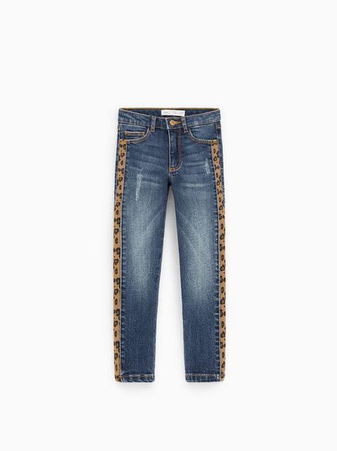 Jeans Slim Banda Lateral