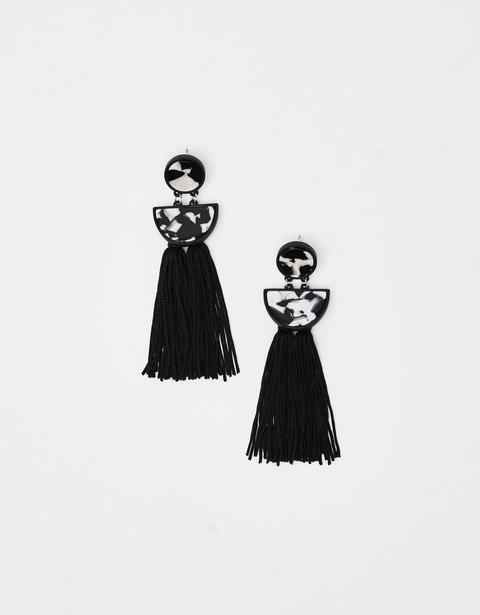 Pendientes Maxi Con Flecos