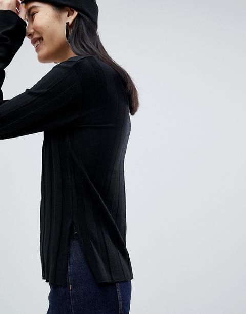 Asos Design – Stark Gerippter Pullover