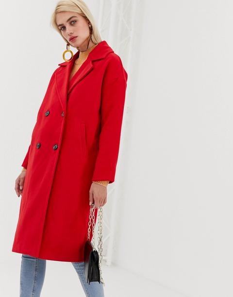 Vero Moda - Cappotto Doppiopetto - Rosso