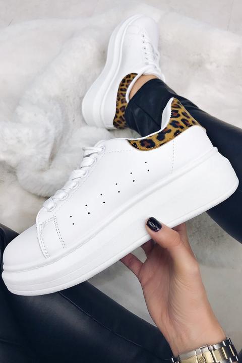 Heidi Leopard Chunky Sole Trainer