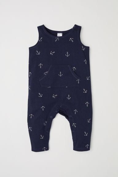Combinaison En Jersey - Bleu