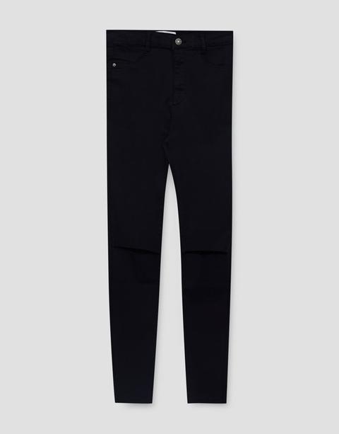 Pantalón Skinny Fit Tiro Alto