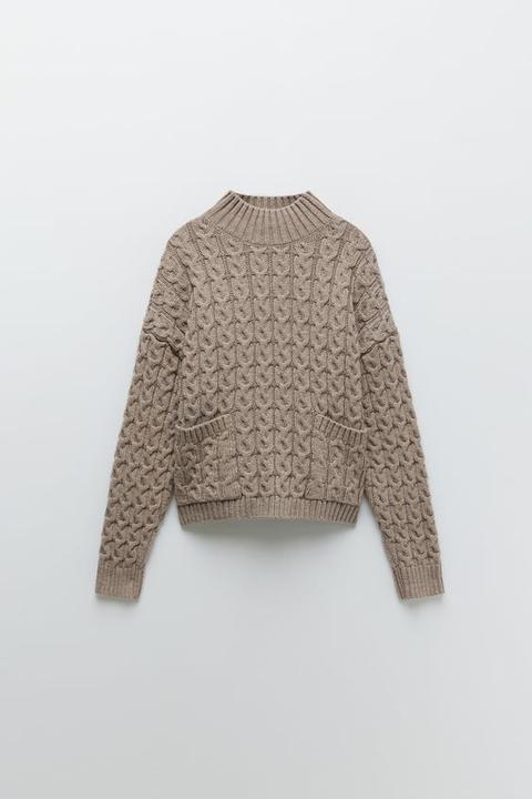 Cable-knit Sweater