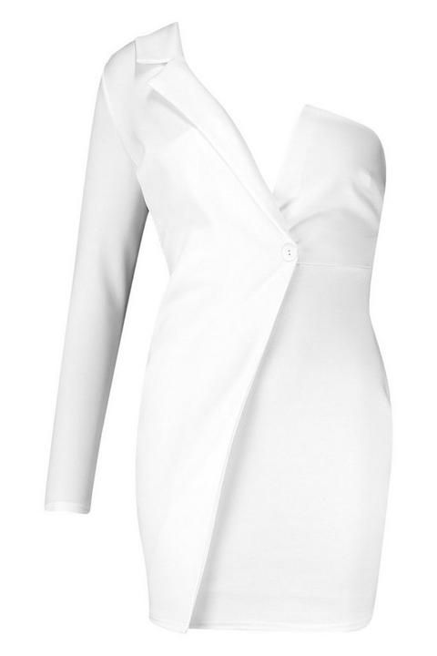 Shoulder Blazer Bodycon Dress 
