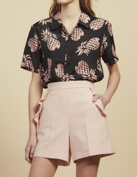 Short Taille Haute À Volants