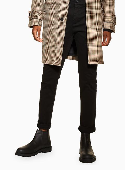 black stretch skinny chinos