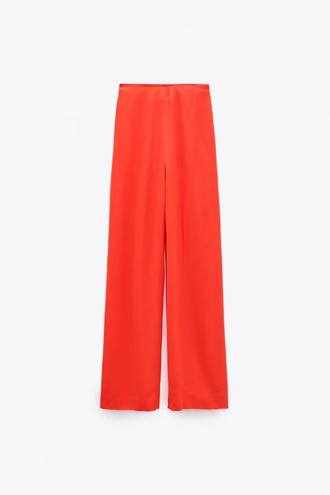 Pantalón Ancho Satinado