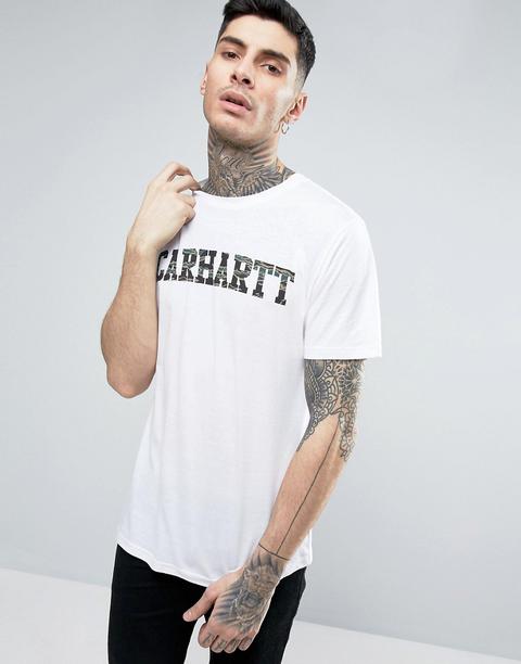 Carhartt Wip - College - T-shirt - Bianco