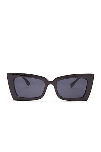 Forever 21 Square Tinted Sunglasses , Black/black