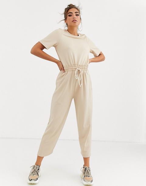 casual tie waist jumpsuit