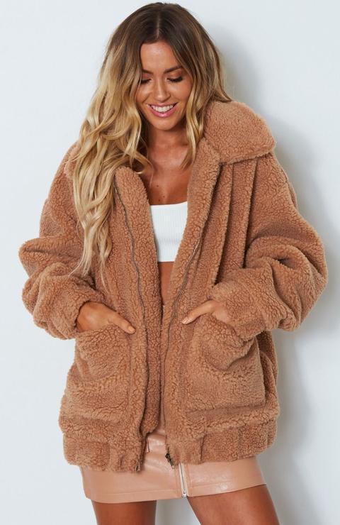 camel teddy jacket