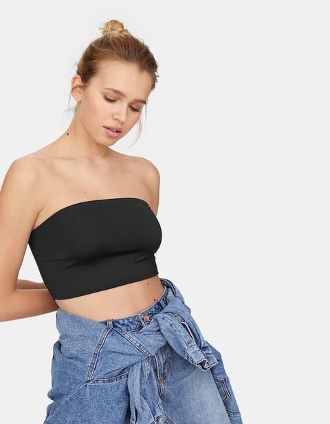 Top A Fascia Basic Nero