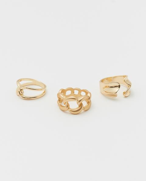 Sfera - Set Anillos Dorado