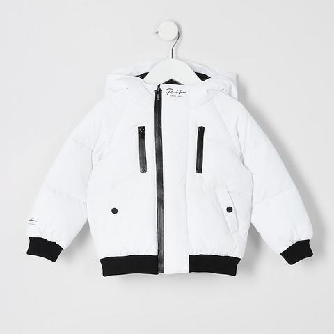 Mini Boys White Prolific Padded Jacket