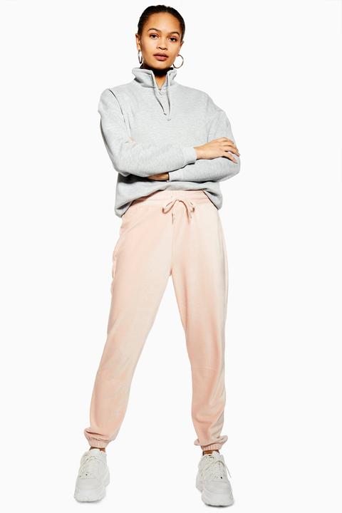 Womens Corduroy Slim Joggers - Pale Pink, Pale Pink