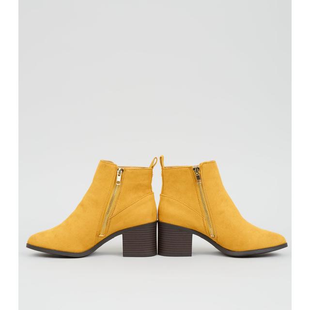 new look mustard boots