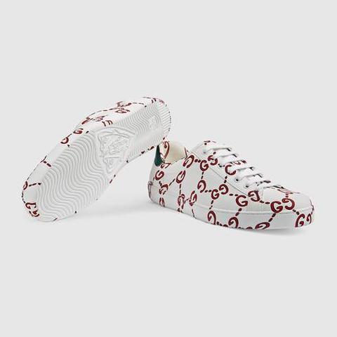 gucci ace sneaker with gg print