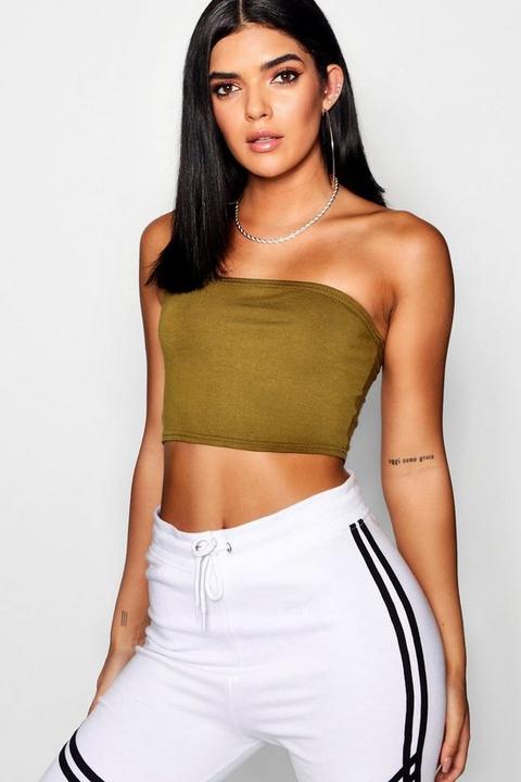 Top Basique Style Bandeau En Jersey - Vert Mastic - 40, Vert Mastic