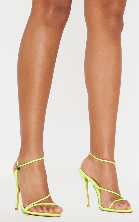 Lime Toggle Tie Strappy Sandal, Green