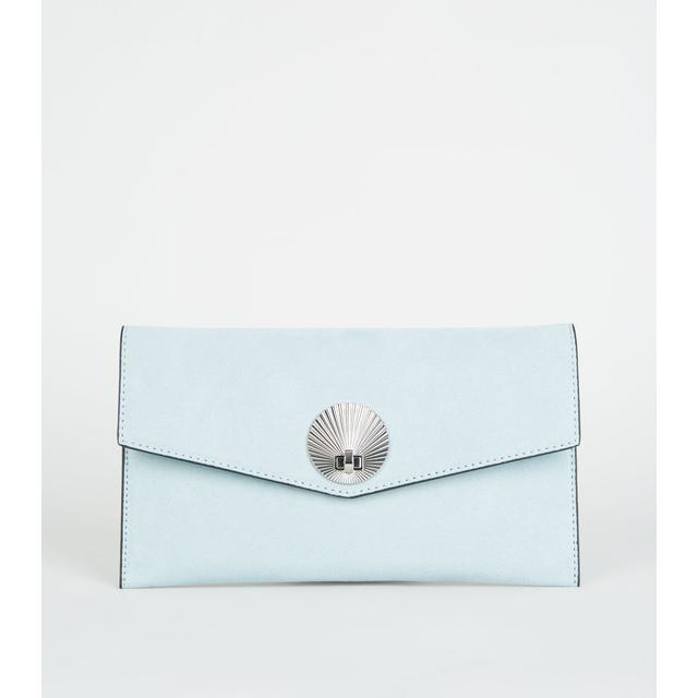 new look green clutch bag