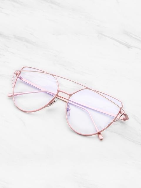 Top Bar Flat Lens Glasses