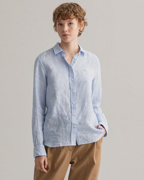 Stripe Linen Chambray Shirt