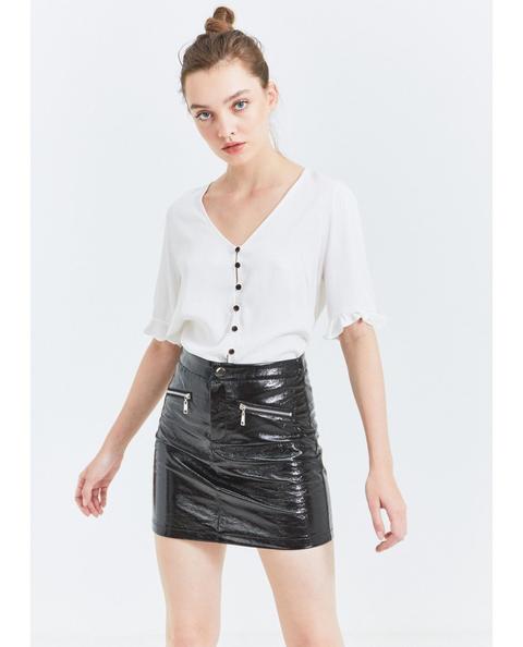 Blusa Manga Volante