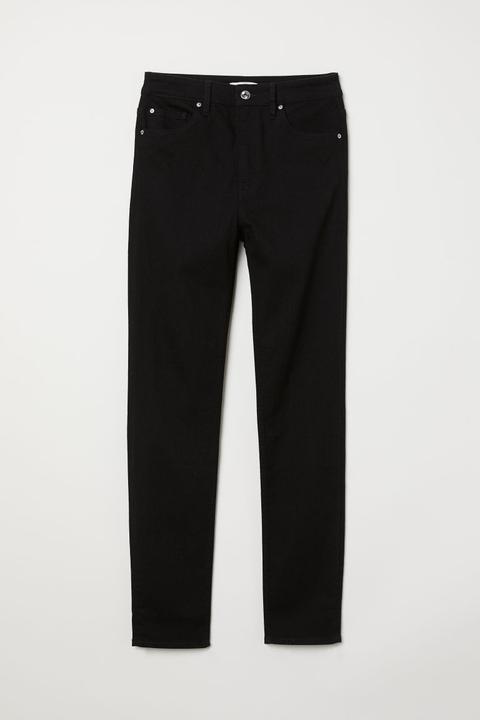 Skinny High Jeans - Negro