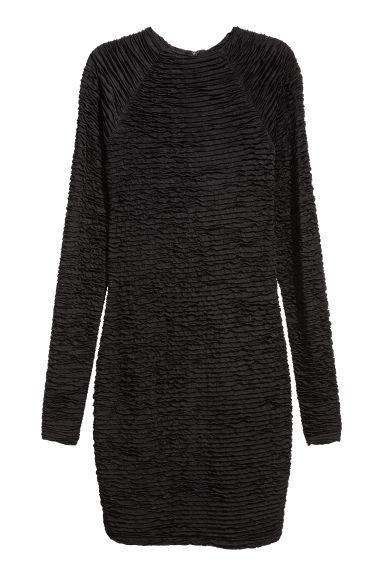 H & M - Abito Arricciato - Nero