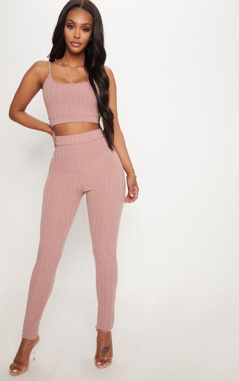 Shape Mocha High Waist Ribbed Leggings