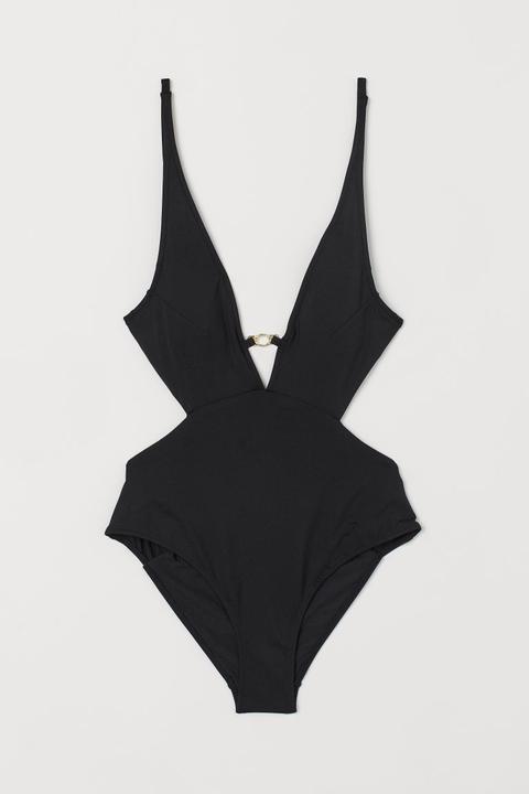 Maillot De Bain Échancré - Noir