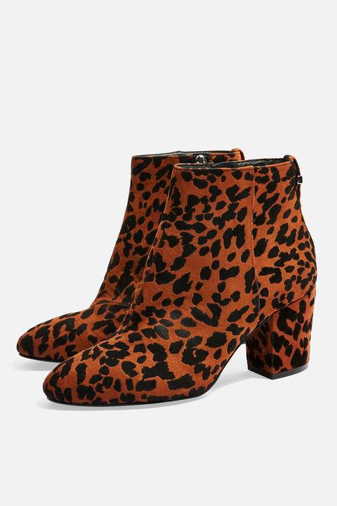 Womens Brooklyn Block Heel Boots - True Leopard, True Leopard